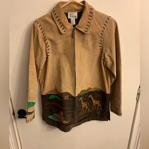 Quacker Factory Kids Tan and Brown Safari Jacket